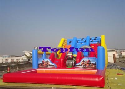 中国 子供のスライドの楽しみのためのプールが付いている膨脹可能な挑戦水スライド前方に 販売のため