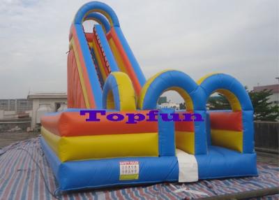 China Huge Inflatable Water Slide Outdoor Beach Wet And Dry Sliding Amusement for sale