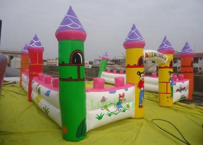 China Inflatable fun land , inflatable amusement park castles for kids / commercial for sale