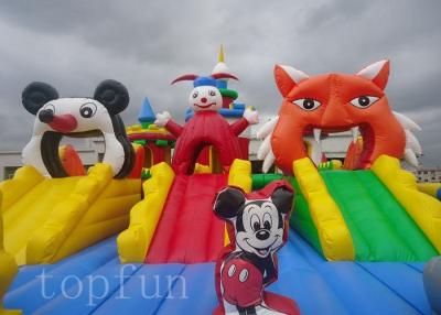 China PVC Tarpaulin Mickey Mouse Inflatable Amusement Park For Commercial Uses for sale
