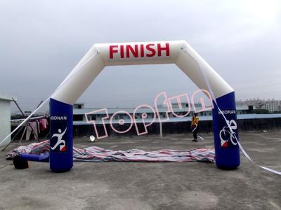 China 0.55mm PVC Tarpaulin Inflatable Arch Blue Customized For Sports And Events for sale