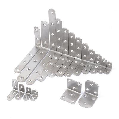 China Custom L Shape Corner Brackets , 90 Degree Metal Right Angle Bracket Shelf Support for sale