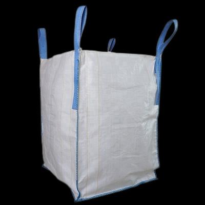 China White And Blue Bentonite Building Sand Bulk Bags Jumbo FIBC Side Hung for sale
