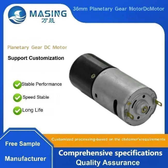 36MM DC Planetary Gear Motor - Front View