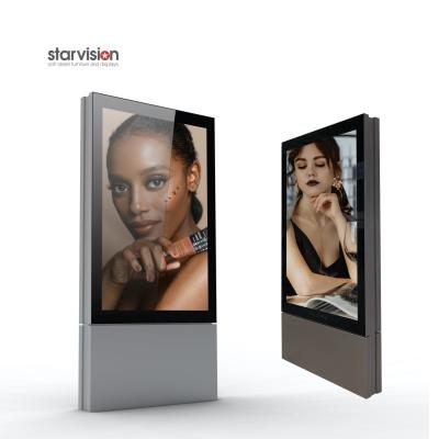 China 300mm Stand Free Standing Light Box Displays , 6 Sheet Outdoor Advertising Mockup for sale