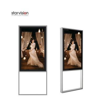 China 2000nits Indoor LED Totem Free Standing LED Screen For Shopping Center for sale