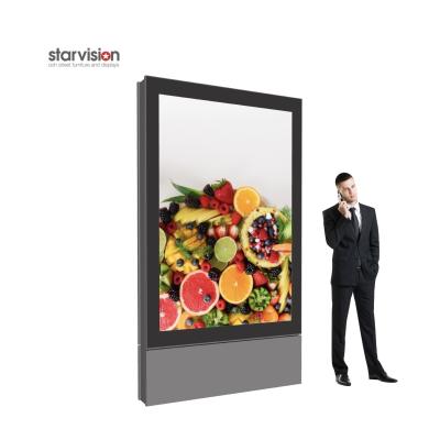 China Anti Vandal 75 Inch Outdoor Totem Kiosk 2500nits Double Sided Digital Signage for sale