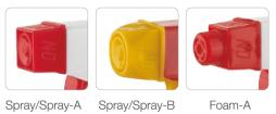 Plastic 28/400 28/410 trigger pump sprayer accepting color customized