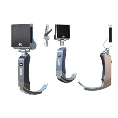 China 360 Degree All Sight LCD Medical Rigid Video Laryngoscope Set Rechargeable Battery for sale