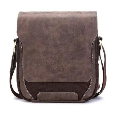 China Custom Oxford Vintage Leather Crossbody Bag Shoulder Messenger Bag For Men for sale