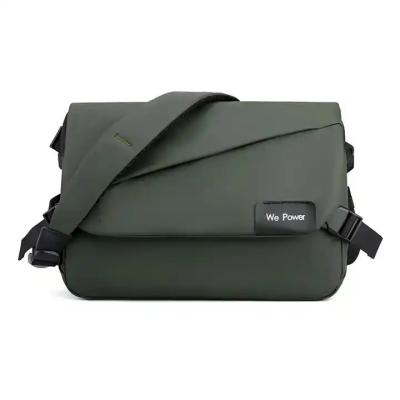 China Mens Black Laptop Shoulder Messenger Bag Large Washable Sling Cross Shoulder Side Bag for sale