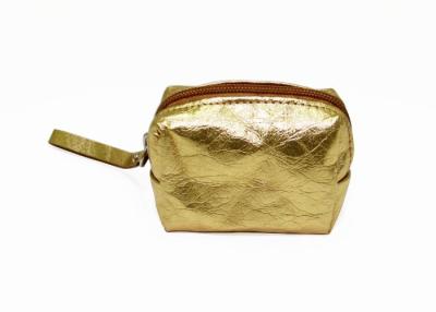 China Metallic color washable kraft paper coin pouch custom ladies mini coin purse with handle for sale