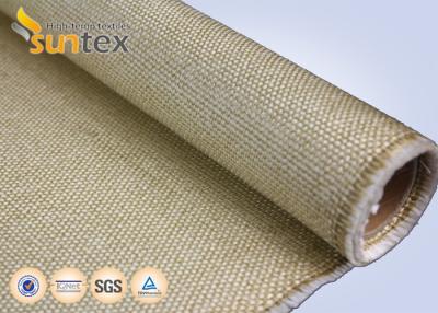 China Vermiculite Coated Fiberglass Cloth High Temperature Resistance Thermal Insulation Fabric for sale