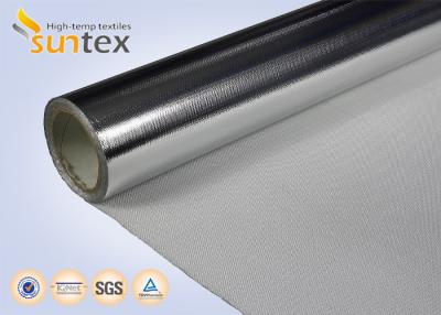 China 0.4mm Insulation Blanket Aluminum Foil Fiberglass Cloth 550C High Thermal Flange Cover for sale