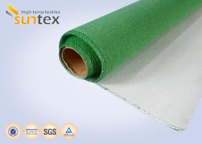 Китай Зеленая одиночная ткань стеклоткани PU стороны (полиуретана) покрытая продается
