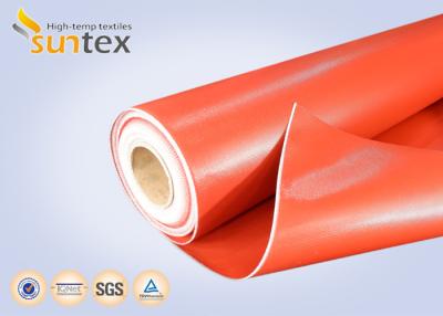 China El silicón incombustible de Suntex cubrió la tela para la cortina combinada de soldadura del fuego y de humo y tubo de aire de la tela en venta