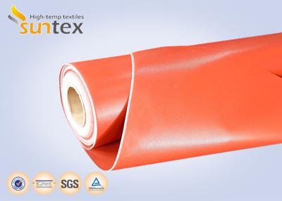 Chine Revêtement caoutchouc siliconé ignifuge de tissu de fibre de verre de tissu rouge de l'isolation 3732 thermique à vendre