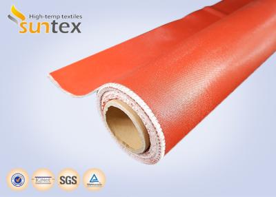 China Colored Covers Thermal Insulation Fabri / Silicone Impregnated Fiberglass Cloth  for sale