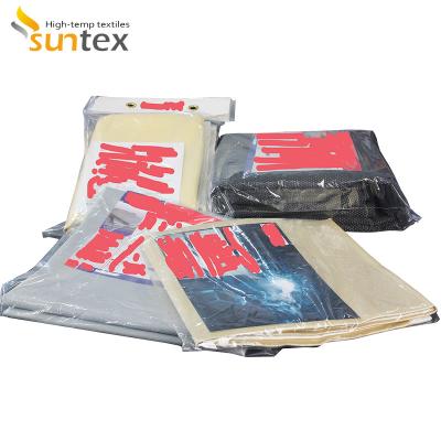 China Suntex Industrial Fire Blanket Roll Fire Blanket and Fire Resistant Welding Blanket à venda