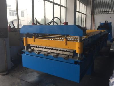 China Hydraulic Wall / Roof Panel Roll Forming Machine 0.3-0.8mm Thickness 15 Stations for sale