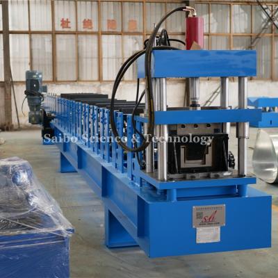 China Wall Panel Structure Eave Gutter Roll Forming Machine With Chain Drive for sale