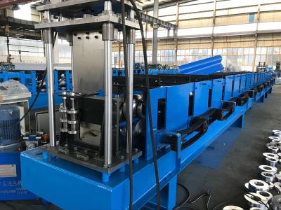 China 7.5kw Pre Engineering Building Forming Machine , 18 Stations Gutter Roll Forming Machine for sale