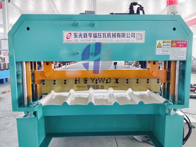 1000-type Trapezoidal Roll Forming Machine - Overall production line setup