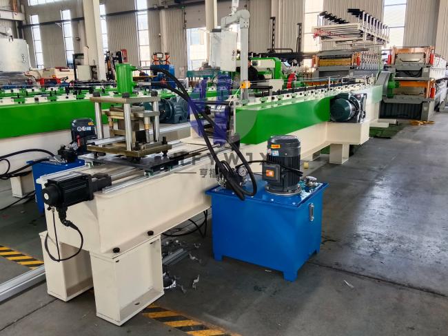 CNC Fence Panel Roll Forming Machine - Close-up Detail