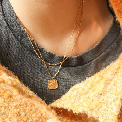 China Luxurious 18kt Yellow Gold Pendant Necklace for sale