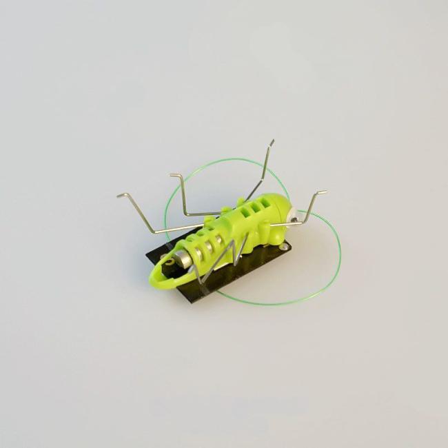 2023 New Arrivals Toys Green Color Solar Grasshopper Solar Powered Small Toys Promotional Toys