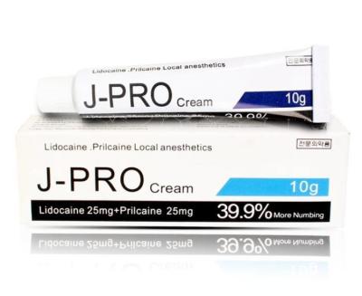 Chine J-PRO 39,9% Crème anesthésique pour les yeux OEM ODM Crème analgésique pour tatouage indolore à vendre