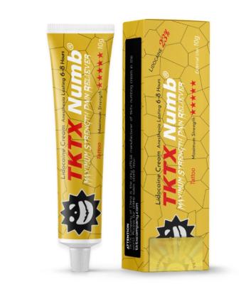 China TKTX Gold 100% Tattoo Pain Killer Cream With CE SGS Approval à venda