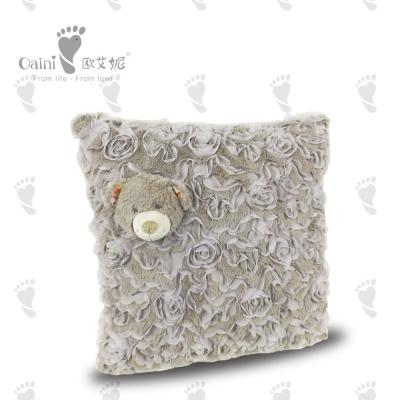 China Warm Lovely Plush Pillow Cushion Animal Loveable Soft Teddy Bear Cushion for sale