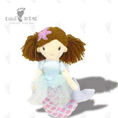 China 20cm Little Mascot Stuffed Toys Child Friendly Mermaid Plush Toy for sale