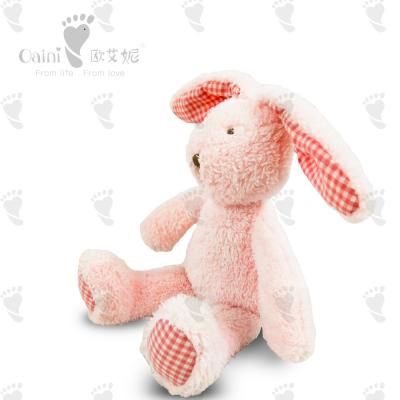 China Eco Friendly Cute Soft Toys Pink Bunny Stuffed Animal 19 X 28cm for sale