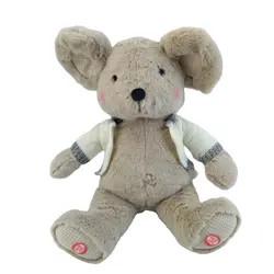 China Custom High Quality Kids Play Soft Toy Mouse Stuffed Plush Animal Electronic Music Toys en venta