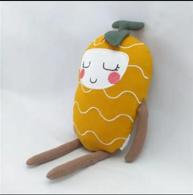 China Plush Fruit Soft Toy Cute Lovely Cotton Linen EN71 ASTM OEM ODM Stuffed Orange Melon Dropshipping Toy for sale
