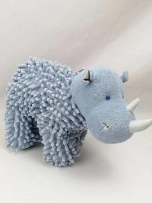 China Custom Soft Stuffed Emulation Animal Cute Blue Hippopotamus Plush Toys For Child for sale