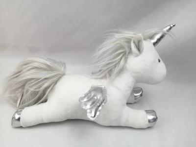 China Pillow Stuffed Animals Baby Soft Cute Unicorn Plush Toy White Kids Soothing Toy for sale
