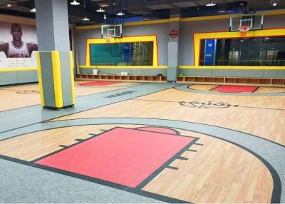 China Wear Resistance 5mm Vinyl Basketball Court 1.8m Width for sale