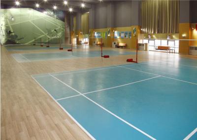 中国 青緑の1.8メートルの幅5.0mmのビニールの体育館のフロアーリング 販売のため