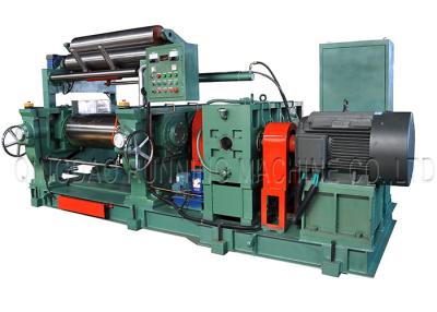 China Easy Operate Open Mill Rubber Mixing Machine 22 Inch With 0-40rpm Roll Speed for sale