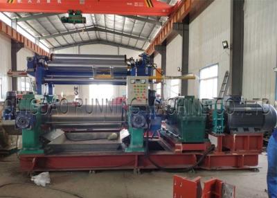 China 22inch Motorized Gap Adjustment Two Roll Rubber Mixing Mill Machine with Stock Blender for sale