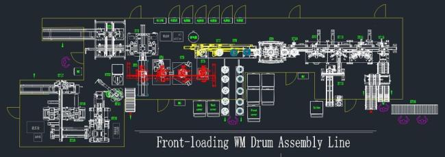 Semi Automatic Washing Machine Drum Assembly Line