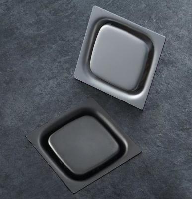 China Drenes de piso de acero inoxidables comerciales del cuadrado de 4 pulgadas para el garaje del cuarto de baño de la cocina en venta