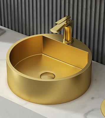 China Modern Round Stainless Steel Vessel Sinks Stain Resistant Odor Resistant for sale