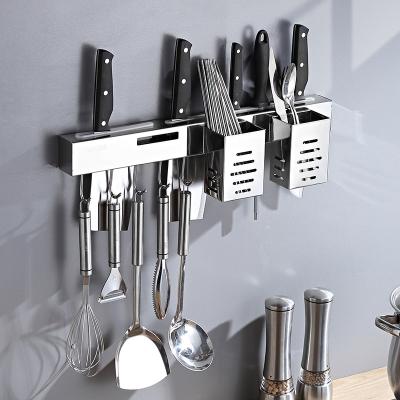 China Wall Mount Kitchen Utensil Hanging Rack Stainless Steel SUS304 Multifunctional for sale
