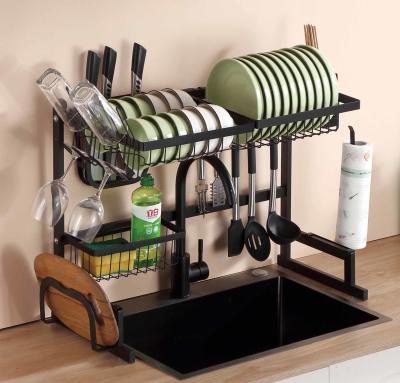 China Stainless Steel Kitchen Over The Sink Drying Rack 650x320x520mm Size for sale