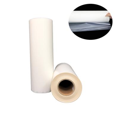 China Translucent Heat Resistant Adhesive Tape Hot TPU Film 48cm For Polyester Fabric for sale