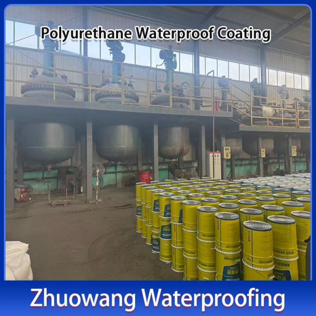 Waterproof coating demonstration showing seamless membrane formation